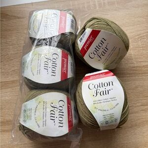5 Premier Cotton Fair Yarn - Olive